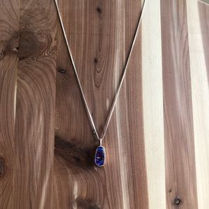Sterling Murano Glass Pendant And Chain